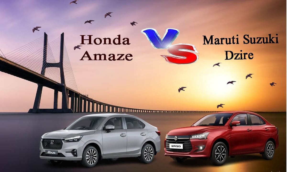 Honda Amaze vs Maruti Suzuki Dzire Comparison