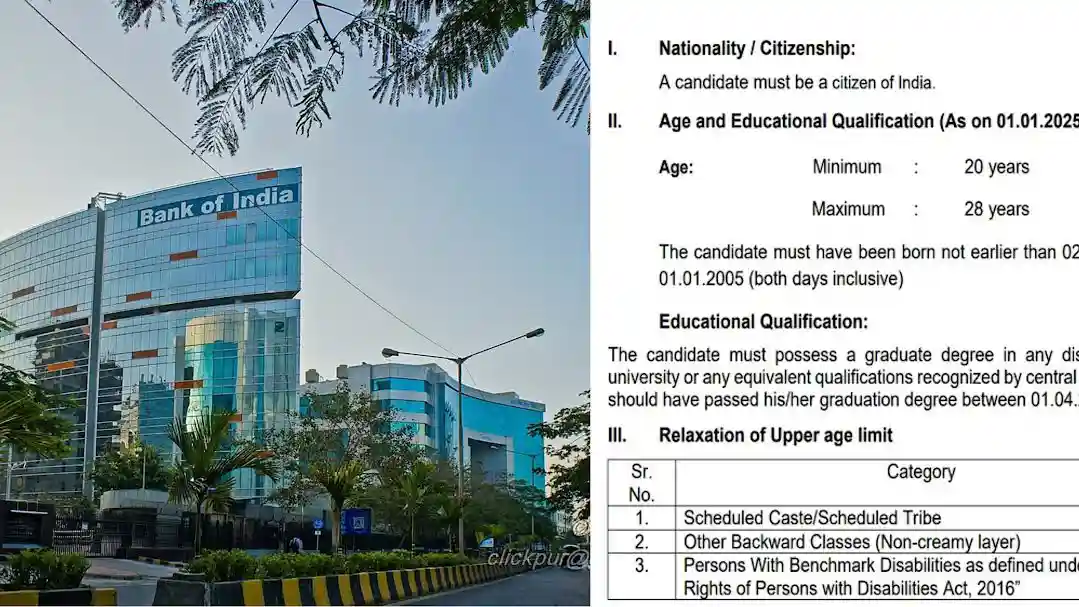 Bank of India Vacancy 2025