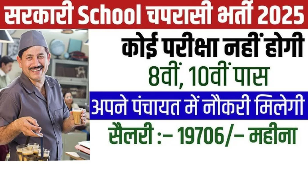 Rajasthan School Chaprasi Vacancy 2025